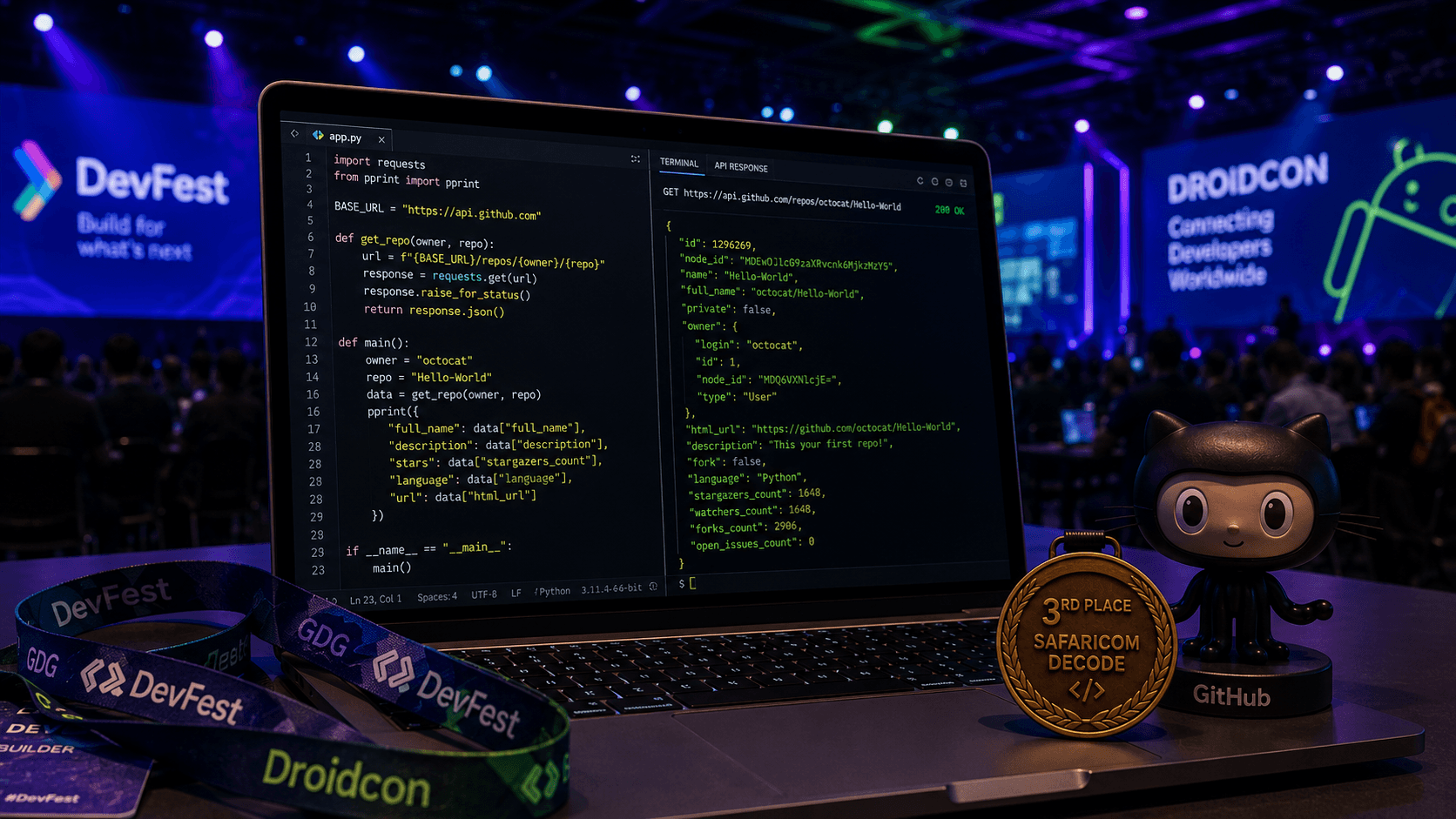 From Hello World to the Podium: My Tech Journey Through DevFest, Droidcon, and Safaricom Decode 4.0