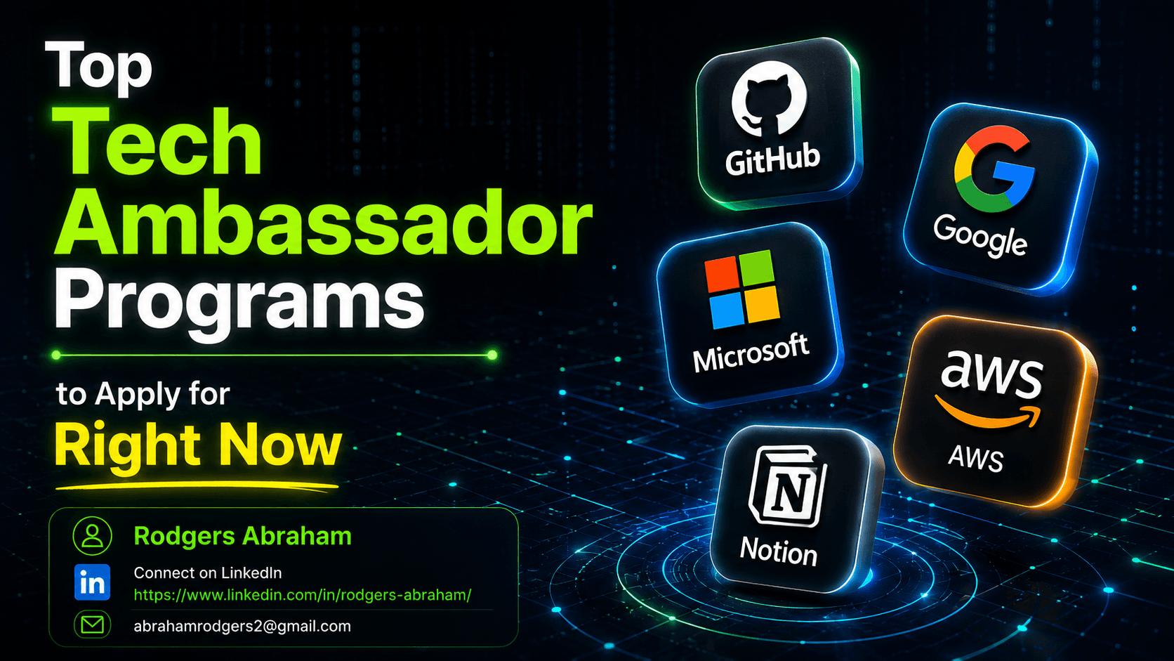 Top Tech Ambassador Programs to Apply for Right Now